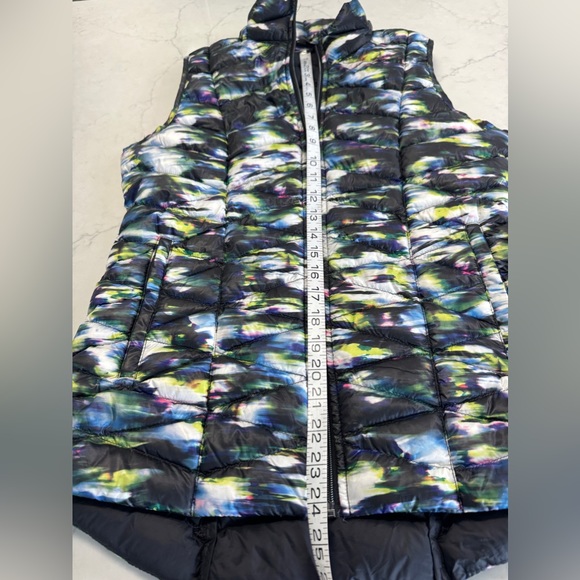 Tangerine Duck Down Puffer Multicolor Women’s Vest Size Small - Picture 4 of 9